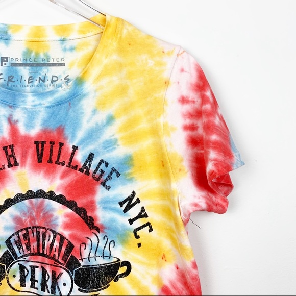 Graphic Tie Dye Retro Tee Crop Top - Picture 5 of 8